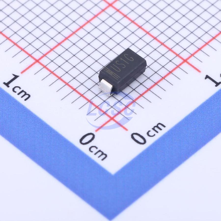 US1G The SLKOR US1G is an ultrafast recovery rectifier designed for high-frequency rectification. It features a 400V reverse voltage and 1A average forward current.