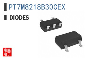 PT7M8218B30CEX The PT7M8218B30CEX is a linear voltage regulator from Diodes Incorporated. It provides a 3V output at up to 300mA current.