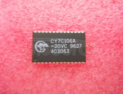 CY7C106A-20VC The Cypress Semiconductor CY7C106A-20VC is a memory integrated circuit. It features RoHS3 compliance and MSL 1 rating.