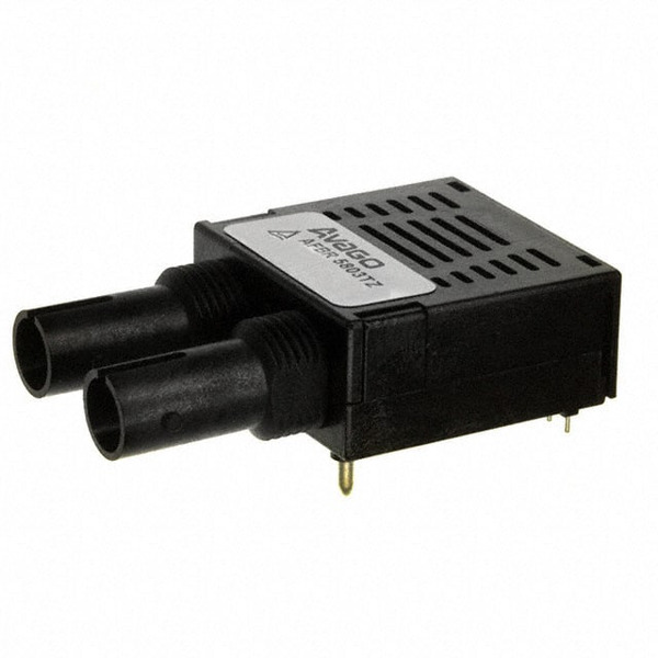 AFBR-5803TZ The Avago Technologies AFBR-5803TZ is a fiber optic transceiver module with a 100Mbps data rate. It features a 1300nm wavelength and supports 3.3V and 5V supply voltages.