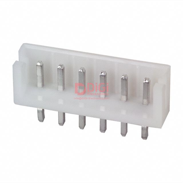 B6B-EH-A The JST B6B-EH-A is a wire to board connector header featuring 6 positions and a 2.50mm pitch. It offers through hole mounting and friction lock fastening.
