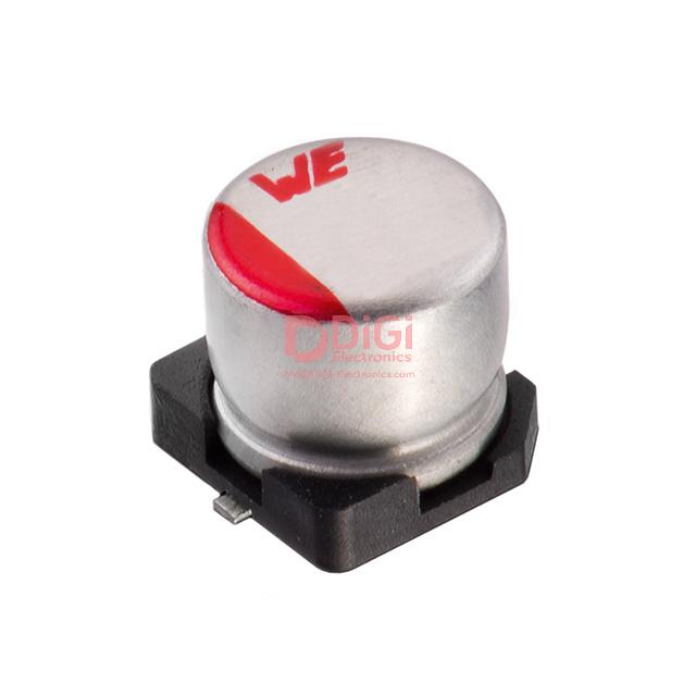 875115260005 This Würth Elektronik 875115260005 is an Aluminum - Polymer Capacitor with a capacitance of 39 µF and a rated voltage of 10 V. It features a low ESR of 30 mOhm and a lifetime of 2000 hours at 105°C.