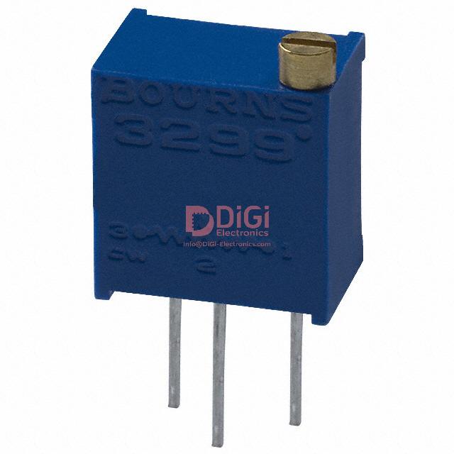 3364X-1-103E The Bourns 3364X-1-103E is a cermet trimmer potentiometer with 10 kOhms resistance and a ±10% tolerance. It is designed for surface mounting with J leads.