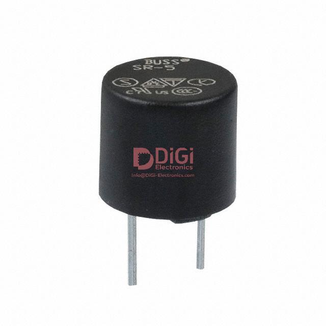 GDC-V-500MA The Eaton SR-5-400MA-AP is a slow blow fuse with a 400mA current rating and a 250VAC voltage rating. It features a radial package suitable for board mounting.