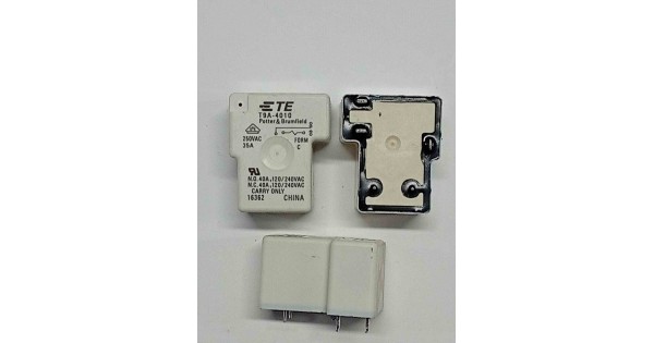 T9A-4010 The Schrack T9A-4010 is a power relay featuring a 12V coil voltage and a 35A current rating with a 1C contact configuration. It is RoHS3 compliant.