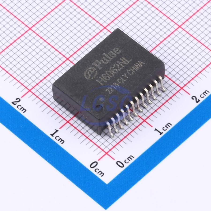 H6062NL The Pulse Electronics H6062NL is a pulse transformer module designed for Gigabit PoE applications. It features a surface mount package and operates within a temperature range of 0°C to 70°C.