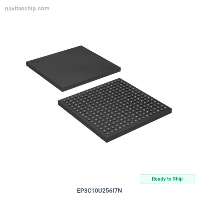 EP3C10U256I7N The Altera EP3C10U256I7N is a Field Programmable Gate Array (FPGA) with 10320 logic elements and 182 I/O pins. It operates within a supply voltage range of 1.15V to 1.25V.