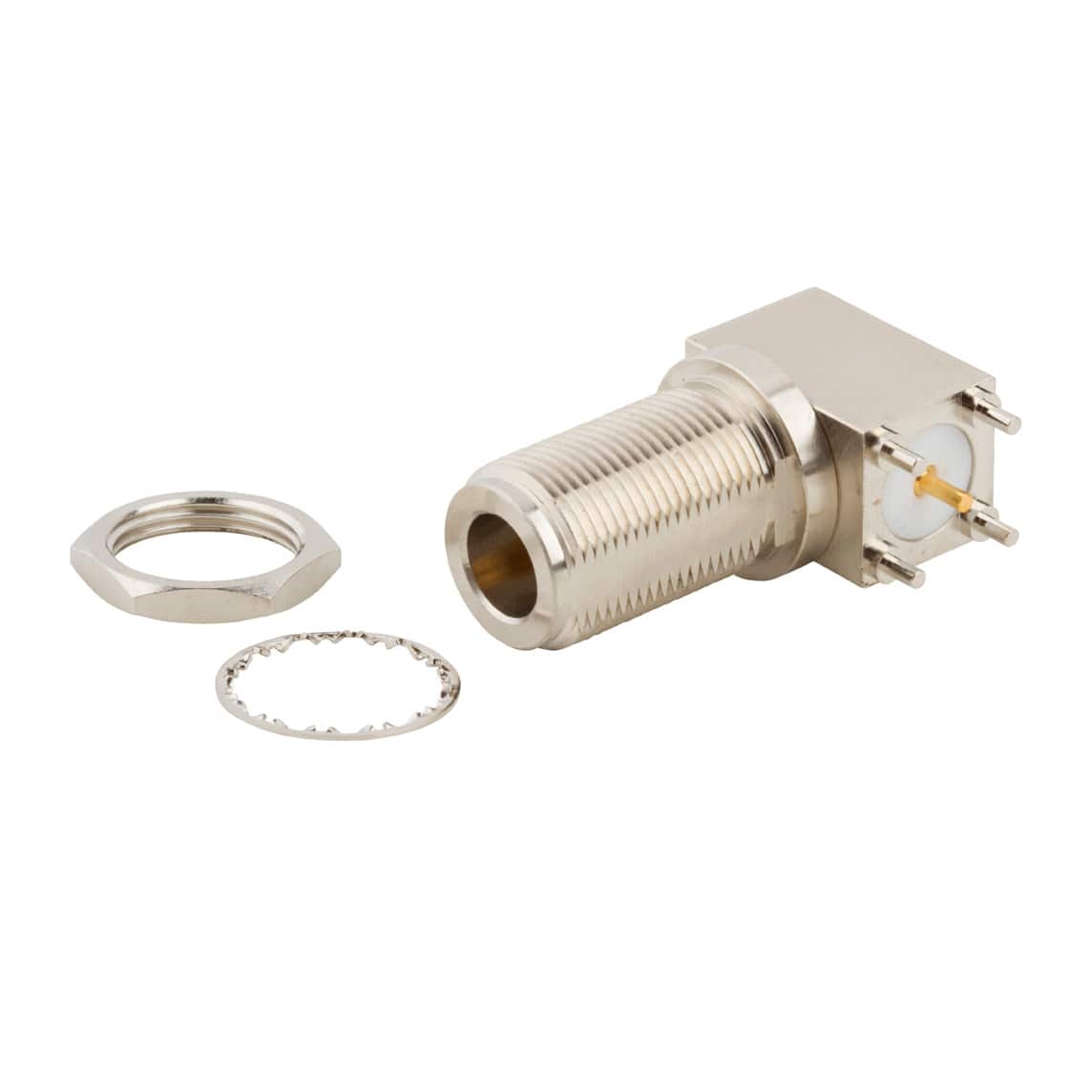 172363 N TYPE RIGHT ANGLE PCB JACK, THR