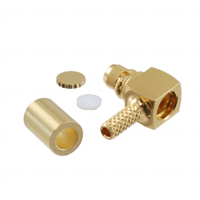 66036011210420 MMCX RIGHT ANGLE PLUG, CRIMP TYP