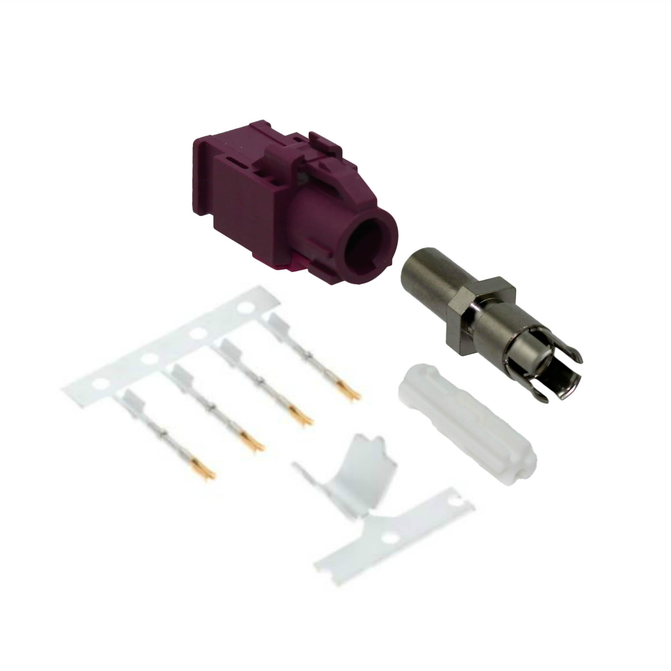 HSD-04D-S-SD-SG-C4 CONN FAKRA HIGH SPEED DATA 4POS