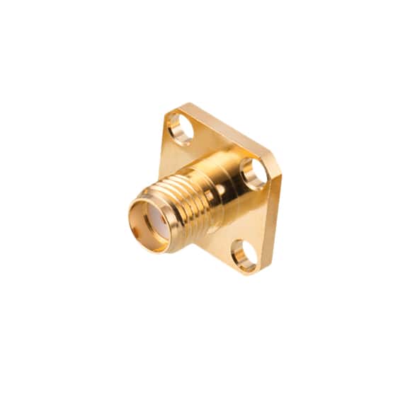 60312322114620 SMA PANEL JACK 4-HOLE FLANGE STR