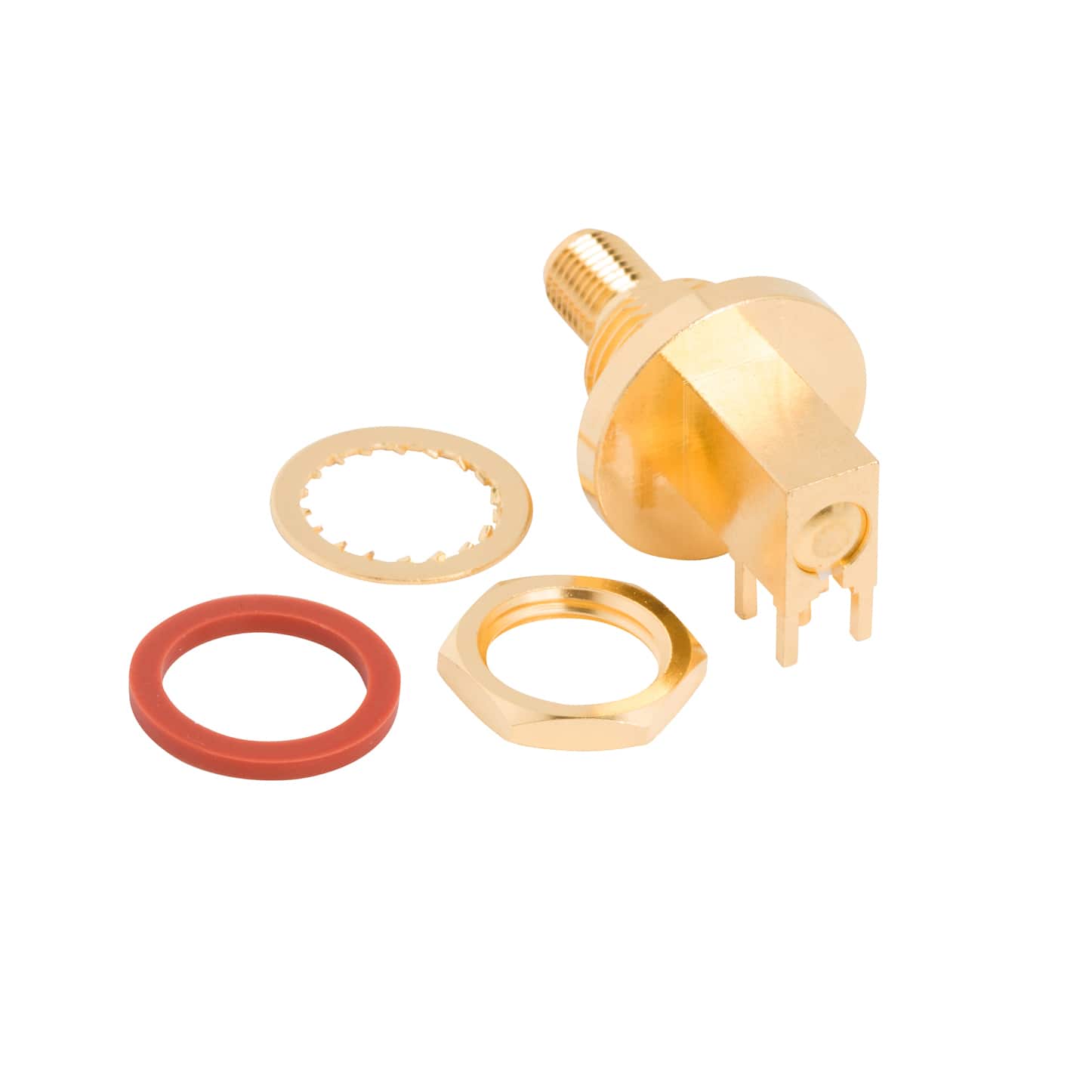 901-10352 SMA RIGHT ANGLE PCB JACK, IP-67,