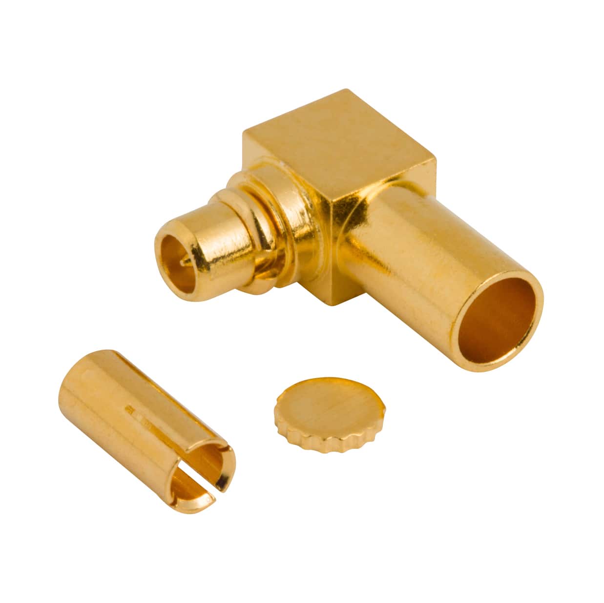262147 MMCX RIGHT ANGLE CRIMP PLUG FOR