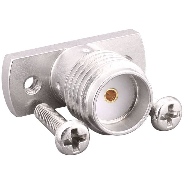 CONSMA017-2 SMA FML, 2-HOLE FLANGE, GOLD