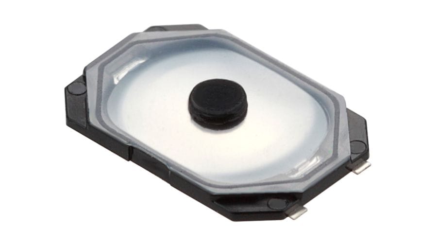 SKTKABE010 The Alps Alpine SKTKABE010 is a surface mount TACT Switch™ from the SKTK Series. It offers a long operating life of 1 million cycles and IP6X equivalent/IPX7 dust and water protection.