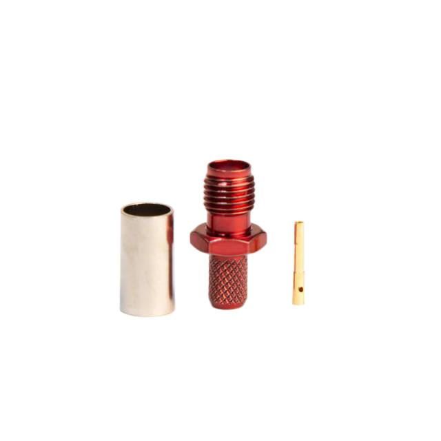 BC-302-195-RD SMA TYPE FEMALE RED CRIMP CONNEC