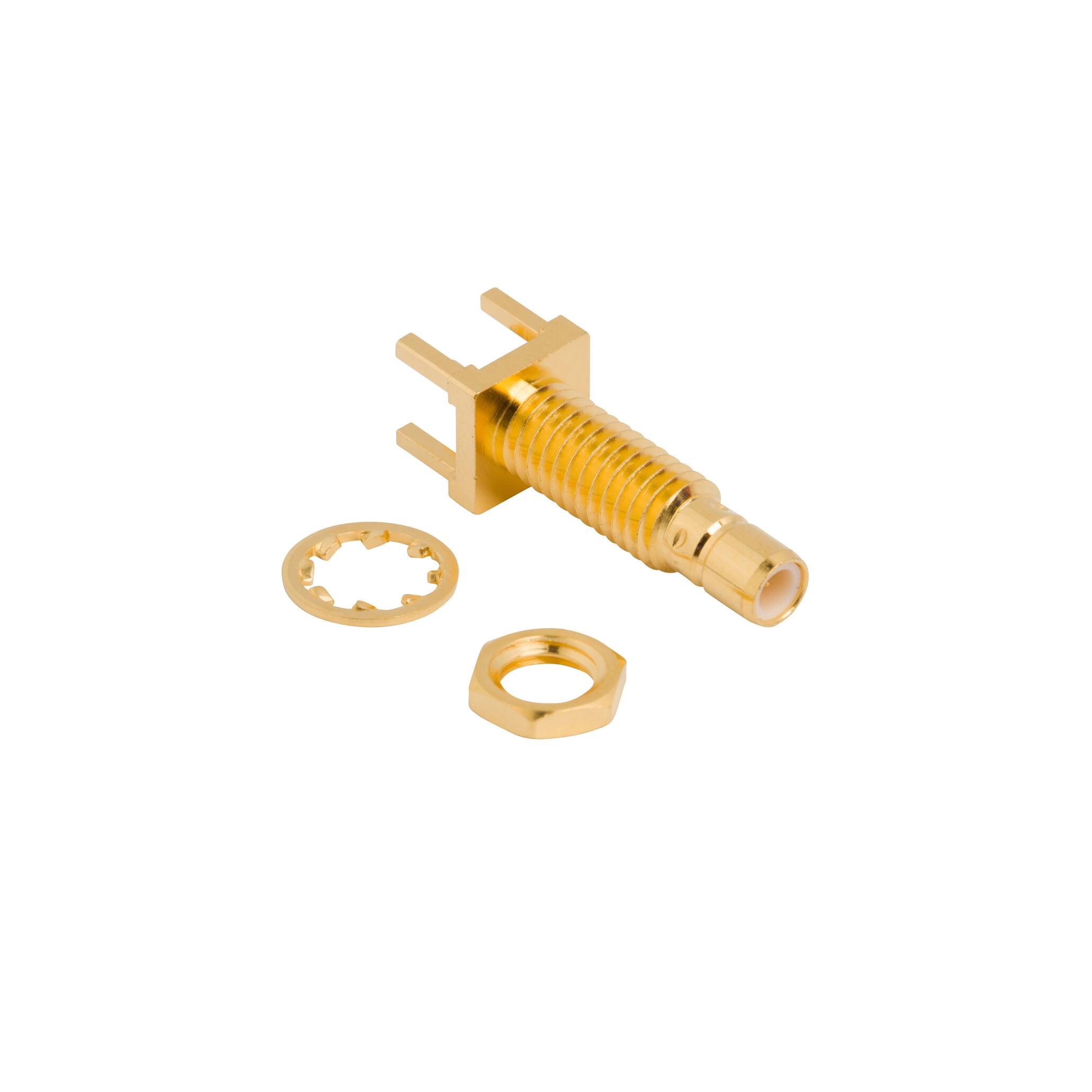 142210-10 SMB STRAIGHT PCB JACK, THROUGH H
