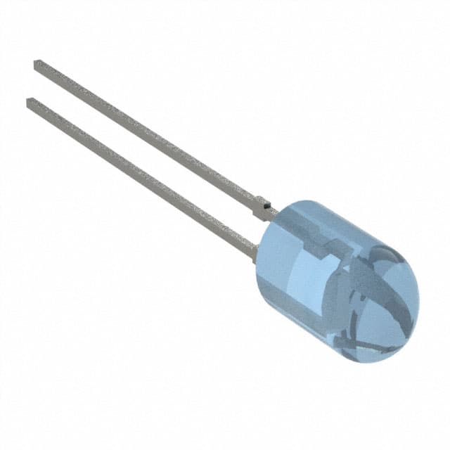 HLMP-AB75-WXBDD LED BLUE DIFFUSED 5MM OVAL T/H