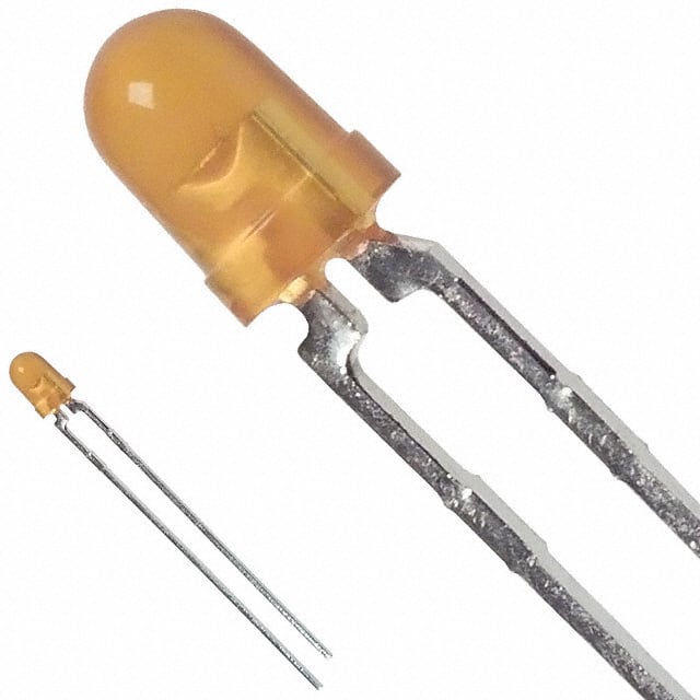 HLMP-1401 LED YELLOW DIFFUSED T-1 T/H