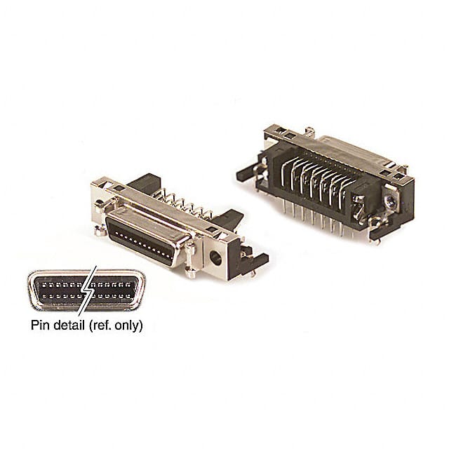 DX10G1M-26SE CONN MINI HD RCPT 26P R/A SOLDER