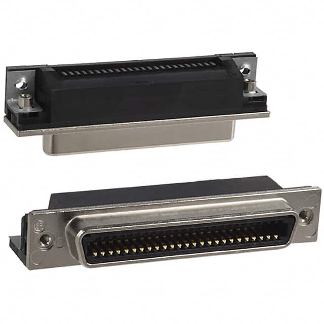 5553813-3 CONN RCPT 50POS R/A SOLDER