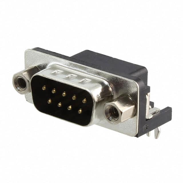 A-DS 09 A/KG-T2S CONN D-SUB PLUG 9POS R/A SLDR