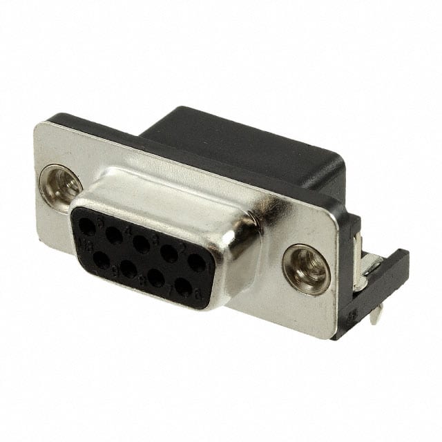 A-DF 09 A/KG-T4S CONN D-SUB RCPT 9POS R/A SLDR