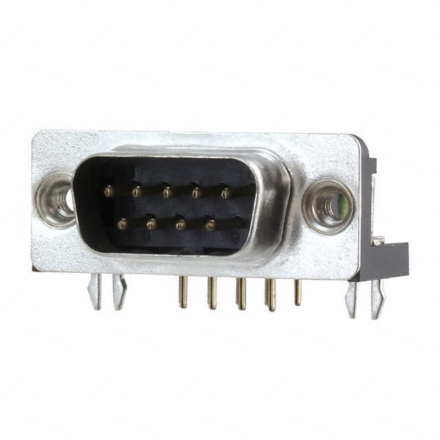 A-DS 09 A/KG-T4S CONN D-SUB PLUG 9POS R/A SLDR