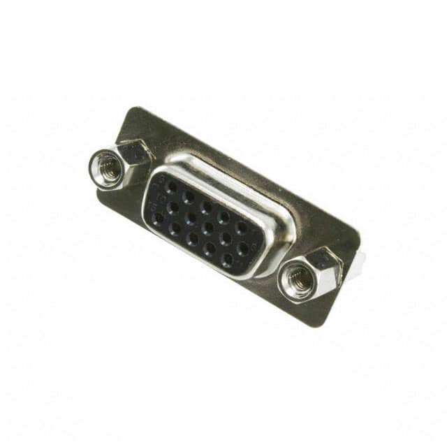10090929-S154VLF CONN D-SUB HD RCPT 15P VERT SLDR