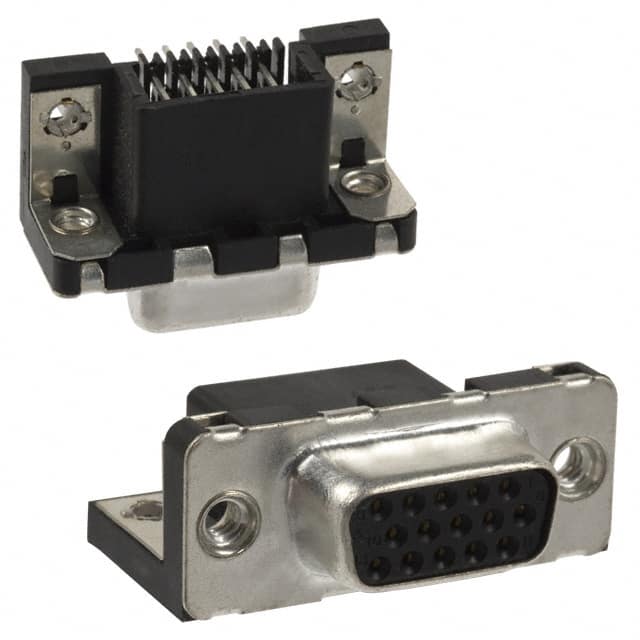 ICD15S13E6GX00LF CONN D-SUB HD RCPT 15P R/A SLDR