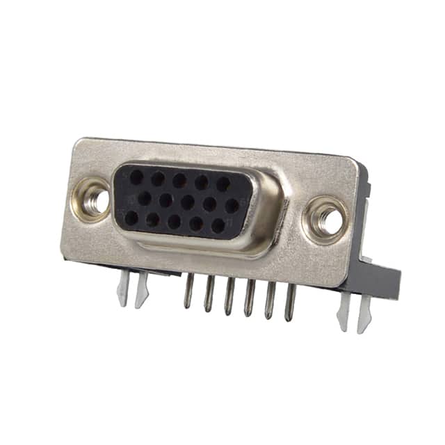 K66XHT-E15S-N CONN D-SUB HD RCPT 15P R/A SLDR