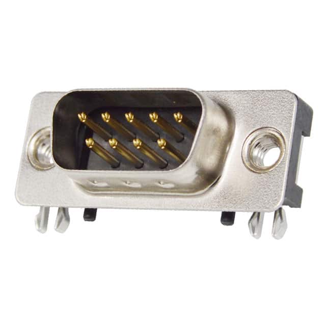 K202XHT-E9P-N CONN D-SUB PLUG 9P SMD R/A SLDR
