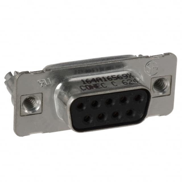 164A16669X CONN D-SUB RCPT 9POS VERT SLDR