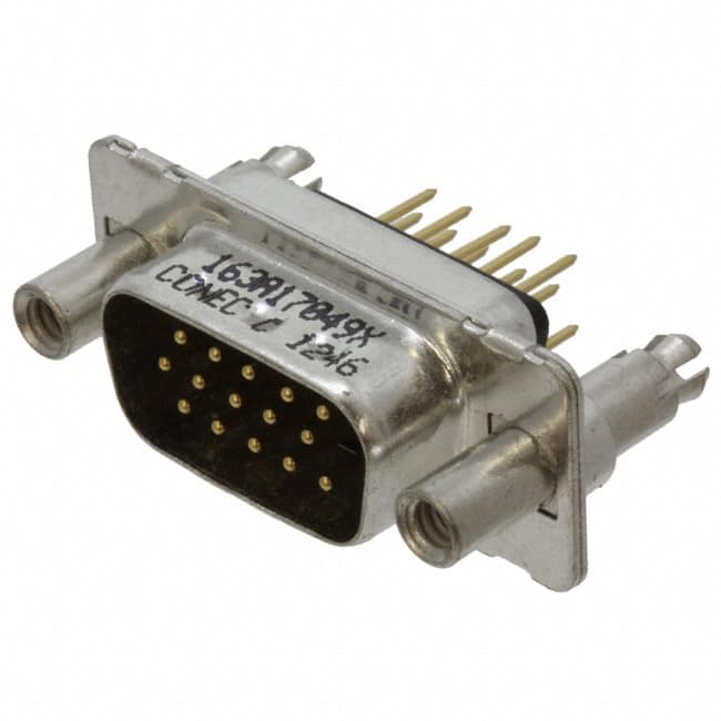 163A17049X CONN D-SUB HD PLUG 15P VERT SLDR