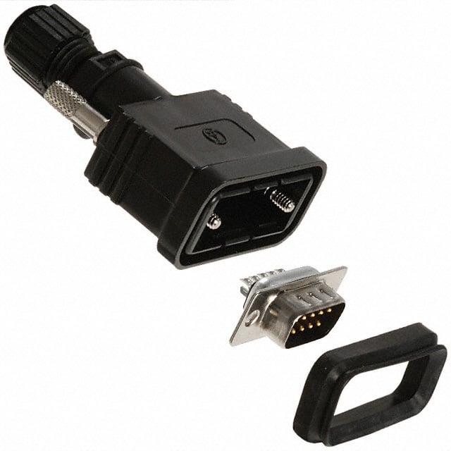 A-DS09-HOOD-WP CONN D-SUB PLUG 9POS SLDR CUP