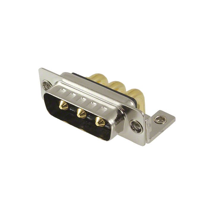 684S3W3103L461 CONN D-SUB PLUG 3POS R/A SLDR