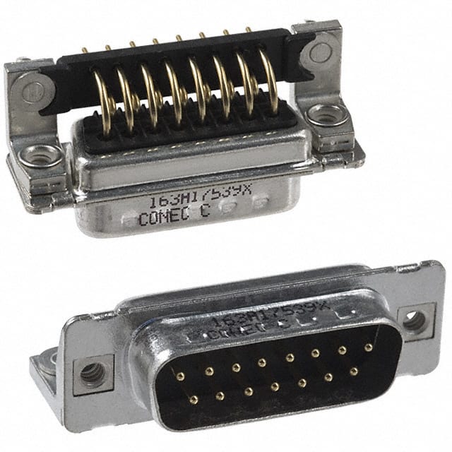 163A17539X CONN D-SUB PLUG 15POS R/A SLDR
