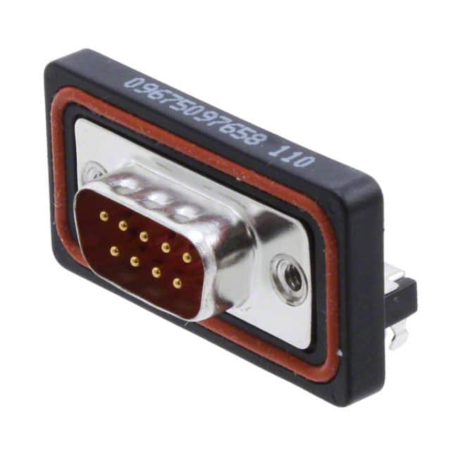 09675097658 CONN D-SUB PLUG 9POS R/A SLDR