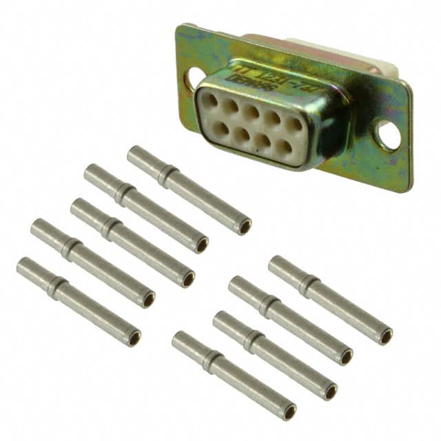 DEMA-9S CONN D-SUB RCPT 9P PNL MT CRIMP