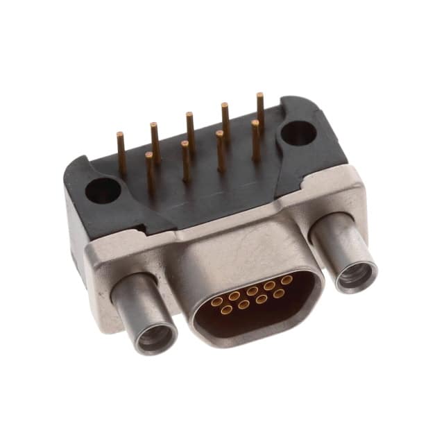 DCCM9SCBRP CONN MICRO-D RCPT 9POS R/A SLDR