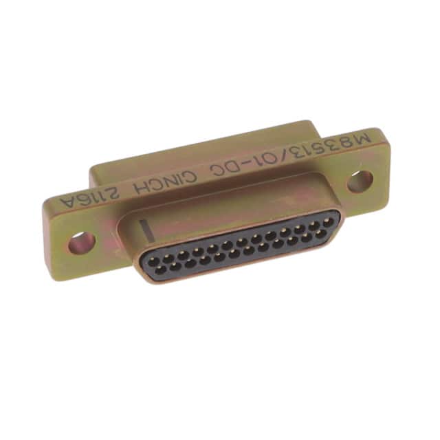 M83513/01-DC 25 POS PLUG SOLDER CUP CD PLTD