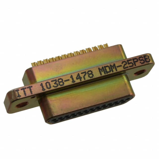 MDM-25PSB CONN MICRO-D PLUG 25POS PNL MNT