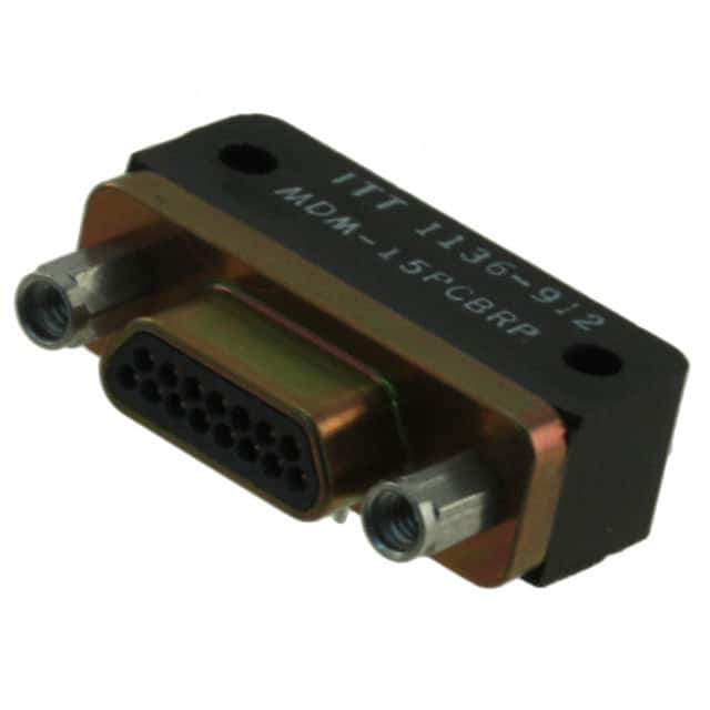 MDM-15PCBRP CONN MICRO-D PLUG 15POS R/A SLDR