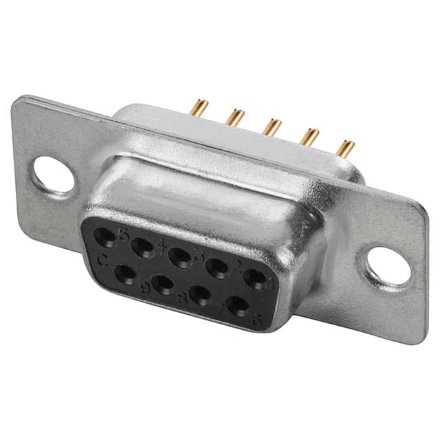 A-DF 09 PP/Z-BK CONN D-SUB RCPT 9POS VERT SLDR