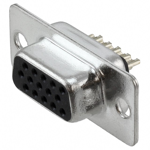 A-HDF 15 LL/Z CONN D-SUB HD RCPT 15P SLDR CUP