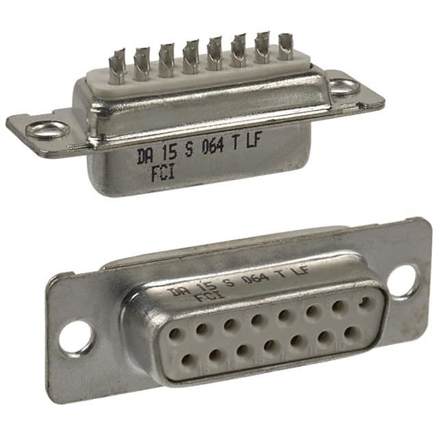 DA15S064TLF CONN D-SUB RCPT 15POS SLDR CUP