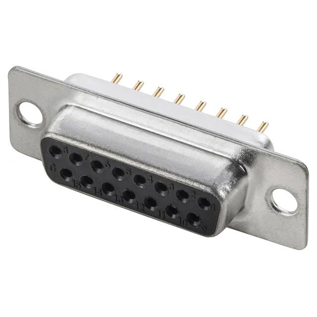 A-DF 15 PP/Z-BK CONN D-SUB RCPT 15POS VERT SLDR