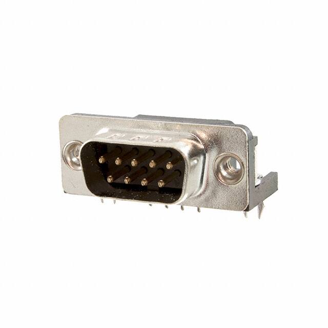 DE09-PL-24 CONN D-SUB PLUG 9POS R/A SLDR