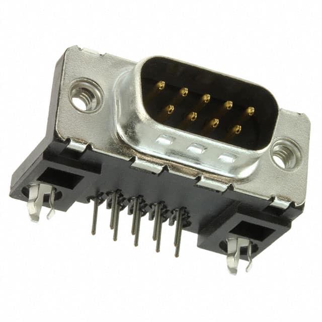 LD09P13A4GX00LF CONN D-SUB PLUG 9POS R/A SLDR