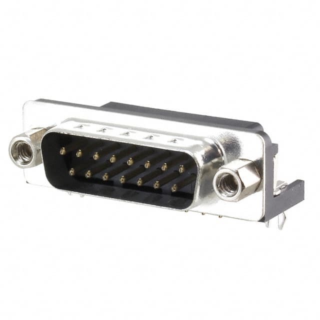 A-DS 15 A/KG-T2S CONN D-SUB PLUG 15POS R/A SLDR